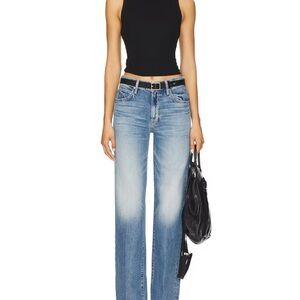 MOTHER Petite Lil' Mid Rise Tunnel Vision Sneak in I'm A Winner